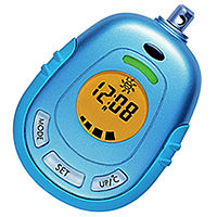 UV Meter[HL600]:Key Specifications/Special Features:
Sunburn alarm 
UV index display 
Time display at sleep mode 
Sporty design fits for many kinds of outdoor activities 
Ambient temperature display 
Tells user safe exposure time according to sun block SPF index  - Popteam Ventures